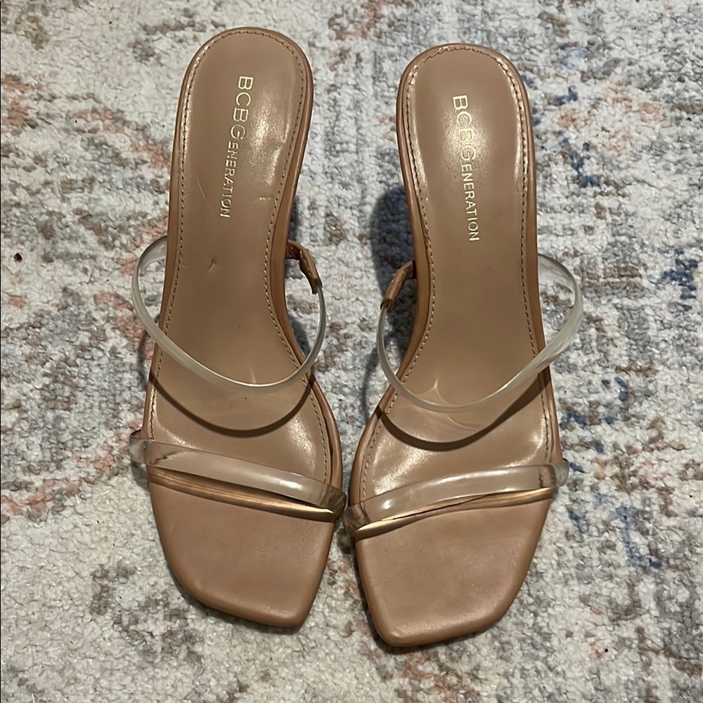 BCBGeneration Women's Tan Heels